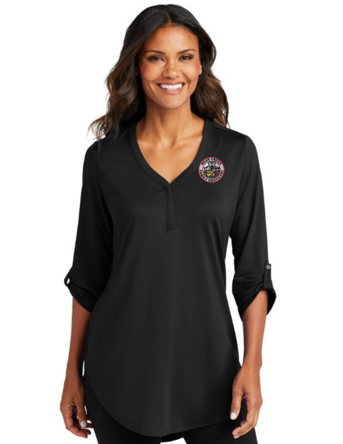 BCFD_LK6840 Port Authority® Women's City Stretch 3/4-Sleeve Tunic