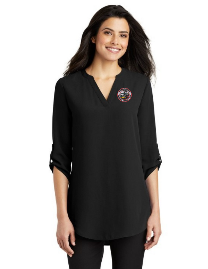 BCFD_LW701 Port Authority Ladies 3/4-Sleeve Tunic Blouse