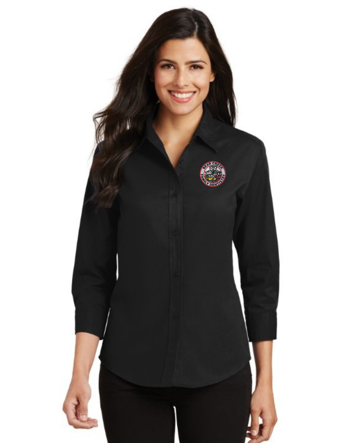 BCFD_L612 Port Authority® Women's 3/4-Sleeve Easy Care Shirt