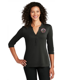 BCFD_LK750 Port Authority ® Women's UV Choice Pique Henley