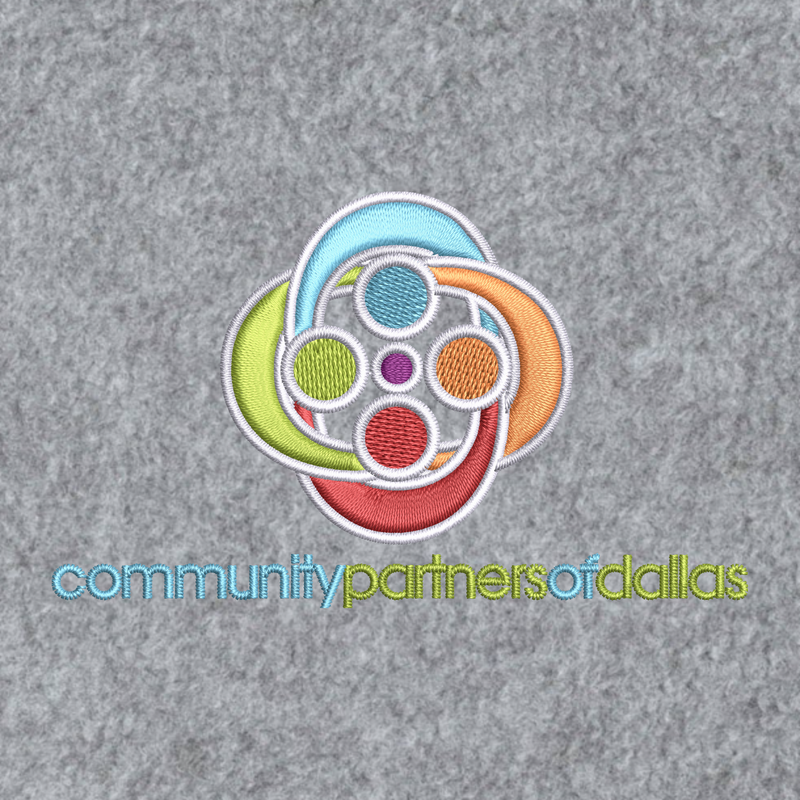 Community Partners of America Embroidered logo