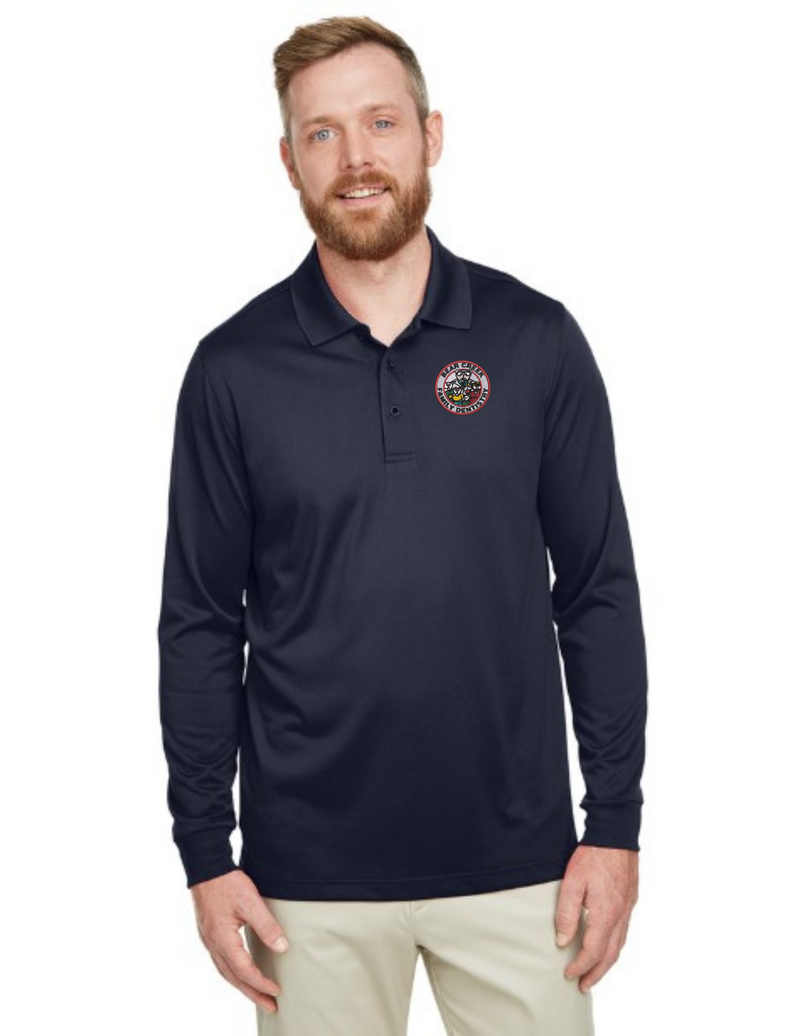 BCFD_M348L Harriton Men's Advantage Snag Protection Plus IL Long Sleeve Polo
