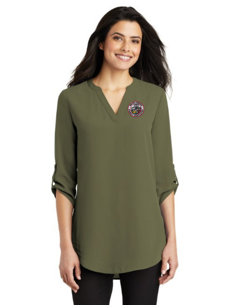 BCFD_LW701 Port Authority Ladies 3/4-Sleeve Tunic Blouse