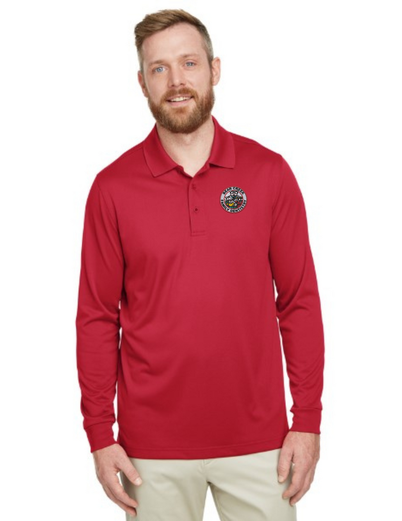 BCFD_M348L Harriton Men's Advantage Snag Protection Plus IL Long Sleeve Polo