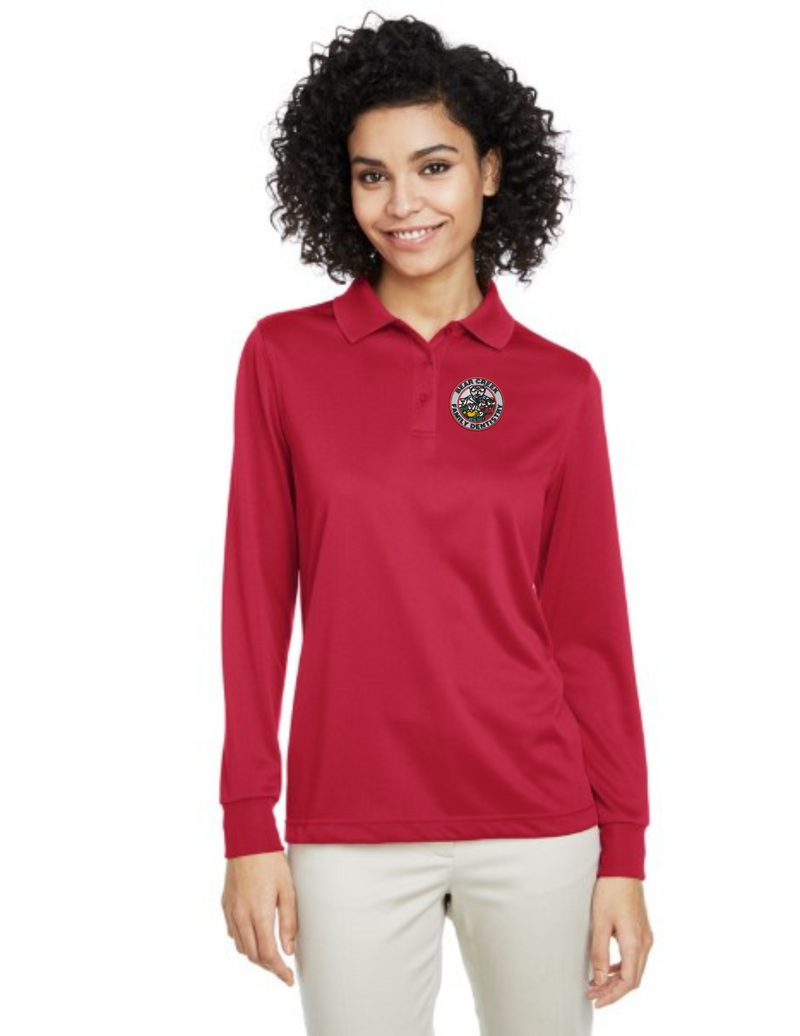BCFD_M348LW Harriton Ladies' Advantage Snag Protection Plus IL Long Sleeve Polo