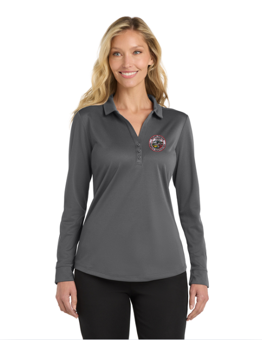 BCFD_L540LS Port Authority Women's Silk Touch™ Performance Long Sleeve Polo